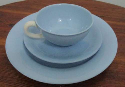 A stunning candy colored 50's Design Trio Set by Villeroy & Boch Made in Germany.