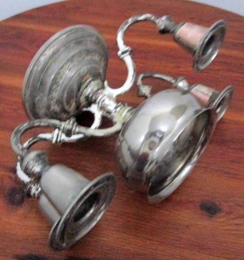 So Different - Beautifully elegant, high quality vintage silver plate four armed candelabra