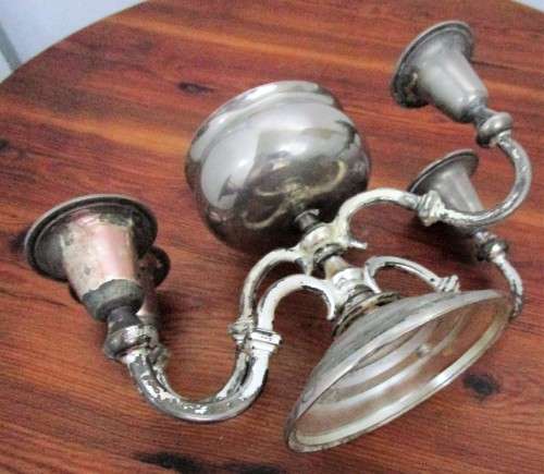 So Different - Beautifully elegant, high quality vintage silver plate four armed candelabra