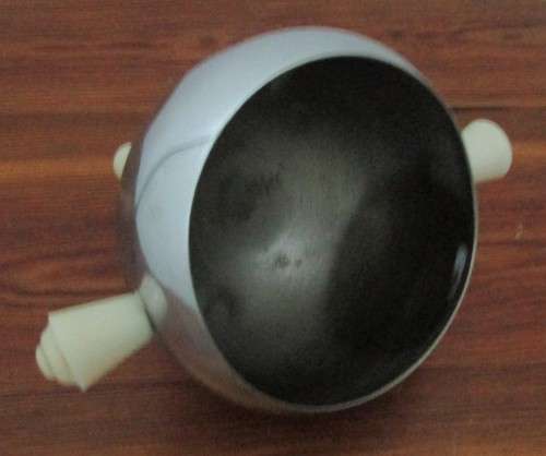 1950s Vintage Ever hot Teapot, Sugar Bowl Chrome plated, insulated, earthenware