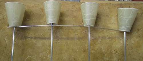 WOW STYLISH TALL FLOOR MOUNTED LIGHTS WILL LOOK FANTASTIC - EVEN BEHIND A COUCH