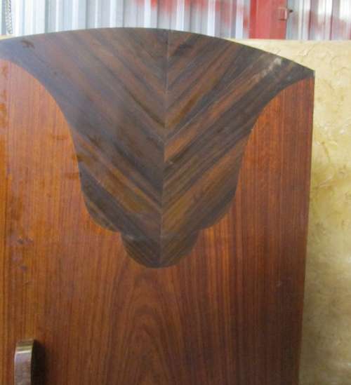 A MARVELOUS TWO DOOR WARDROBE WITH STUNNING DETAIL ON THE DOOR