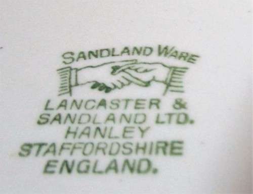SANDLAND WARE LANCASTER - SANDLAND LTD - HANLEY - STAFFORDSHIRE ENGLAND