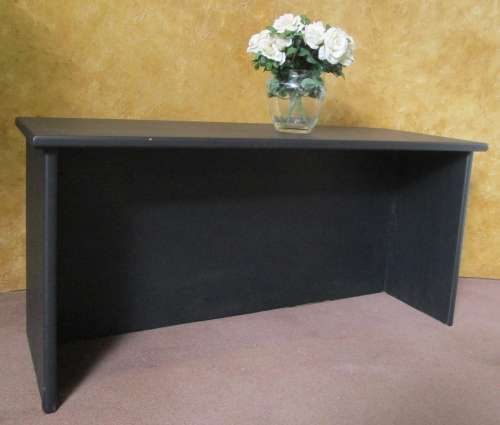 A STUNNING CHALK PAINTED DESK FINISHED IN BLACK SPARROW & SEALED