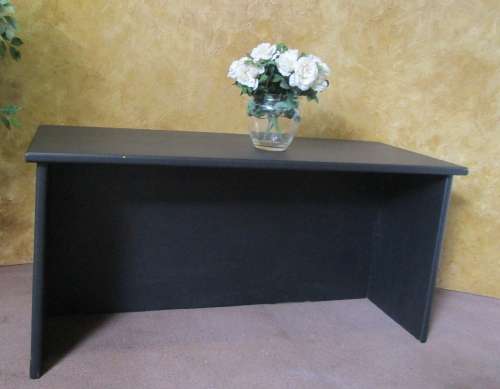 A STUNNING CHALK PAINTED DESK FINISHED IN BLACK SPARROW & SEALED