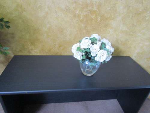 A STUNNING CHALK PAINTED DESK FINISHED IN BLACK SPARROW & SEALED