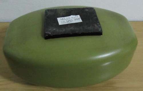 A MARVELOUS ART VASE BY SAMOU FINISHED IN AVO COLOR - STATEMENT PIECE