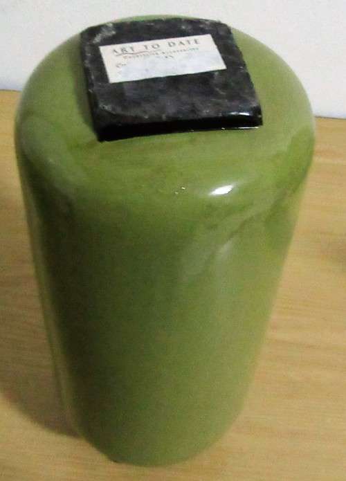 A MARVELOUS ART VASE BY SAMOU FINISHED IN AVO COLOR - STATEMENT PIECE