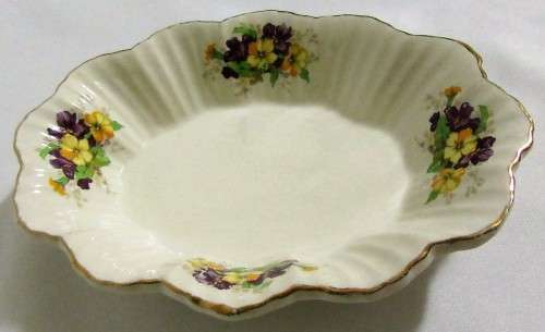 Vintage Royal Art Pottery Longton C, made in England, English porcelain dish