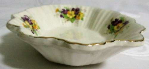 Vintage Royal Art Pottery Longton C, made in England, English porcelain dish
