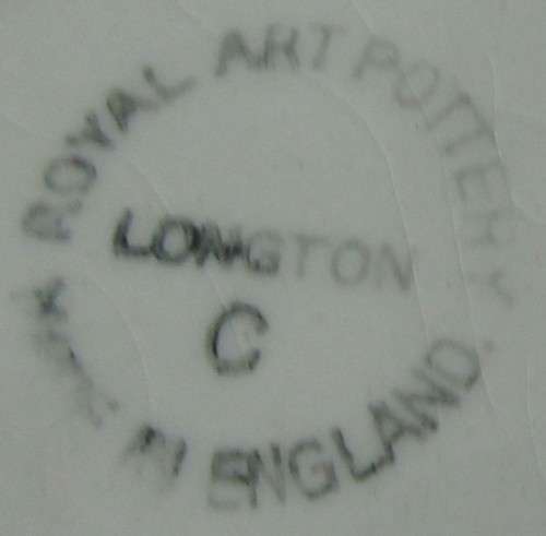 Vintage Royal Art Pottery Longton C, made in England, English porcelain dish