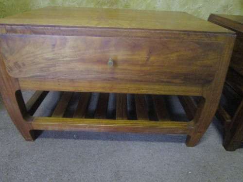 TWO STYLISH BEDSIDE CABINETS OR SIDE TABELS WITH A DRAWER A MARVELOUS DESIGN -BID PER EACH