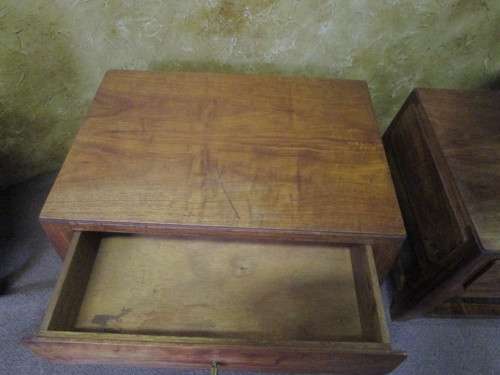 TWO STYLISH BEDSIDE CABINETS OR SIDE TABELS WITH A DRAWER A MARVELOUS DESIGN -BID PER EACH