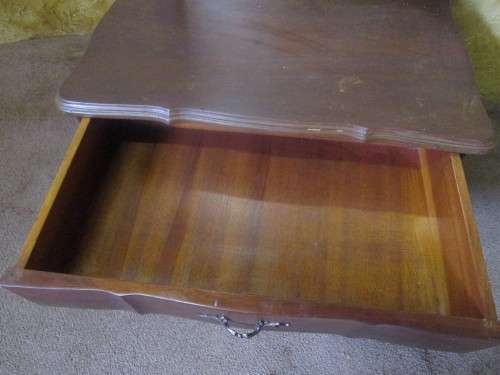 A GORGEOUS QUEEN ANN CHEVAL MIRROR WITH A DRAWER