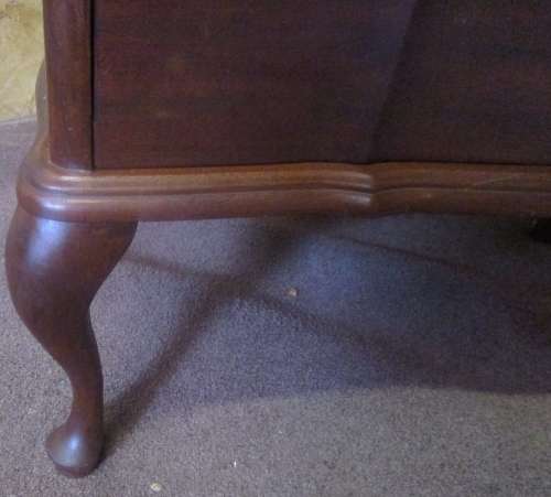 A GORGEOUS QUEEN ANN CHEVAL MIRROR WITH A DRAWER