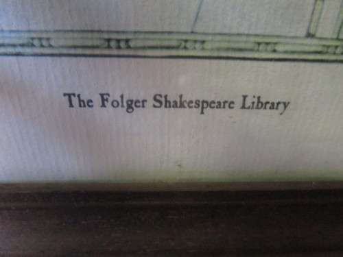 A LOVLEY LARGE PRINT OF THE NEW DESCRIPTION OF AFRICA 1631 - THE FOLGER SHAKE SPEAR LIBARY
