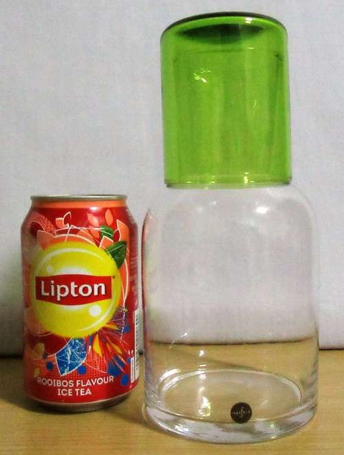 Art Deco Style Water Carafe & Drinking Glass,
