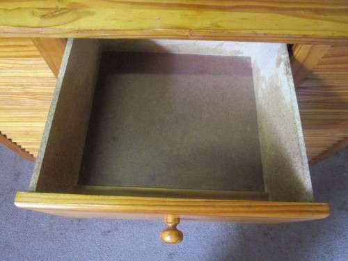 A MARVELOUS PINE SIDE BOARD WITH FOUR DRAWERS AND TWO DRAWERS PERFECT FOR STUDY