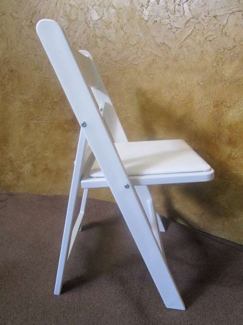 Stylish folding chair offering solid frame win resistant finish for both indoor and outdoor use,