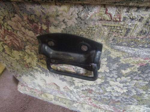 A GORGEOUS ANTIQUE KIST WITH ORIGINAL FABRIC PADDED ON THE TOP WILL LOOK STUNNING IN FRONT OF A BED