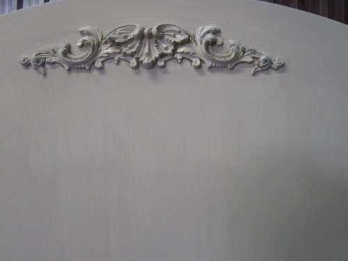 A FANTASTIC RETRO 1950'S IVORY TWO DOOR WARDROBE QUEEN ANN LEGS