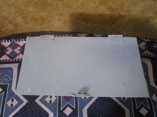 A LOVLEY VINTAGE METAL TRUNK - STUNNING SHABBY CHIC DECO