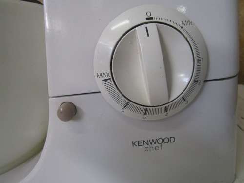 A MARVELOUS KENWOOD CHEFF WITH ALL THE MIXER ATTACHMENTS - TESTED & WORKING