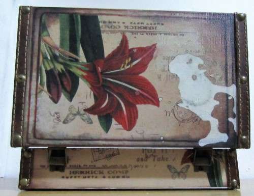 A MARVELOUS PATTERNED SUITE CASE PERFECT FOR STORAGE