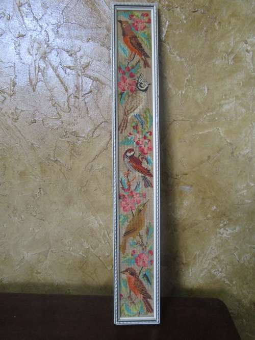 MOST BEAUTIFUL BIRD TAPESTRY THAT I EVER SAW STUNNING VINTAGE DECOR