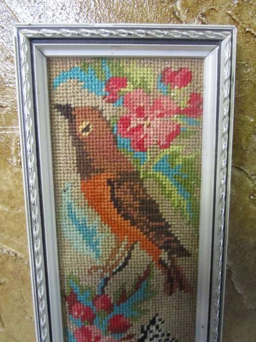 MOST BEAUTIFUL BIRD TAPESTRY THAT I EVER SAW STUNNING VINTAGE DECOR