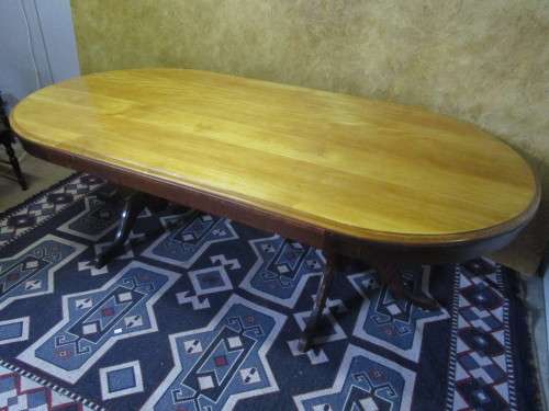 A MAGNIFICENT YELLOW WOOD & IMBUIA 8-SEATER BALL & CLAW DINING-ROOM SUITE IN FANTASTIC CONDITION!!!