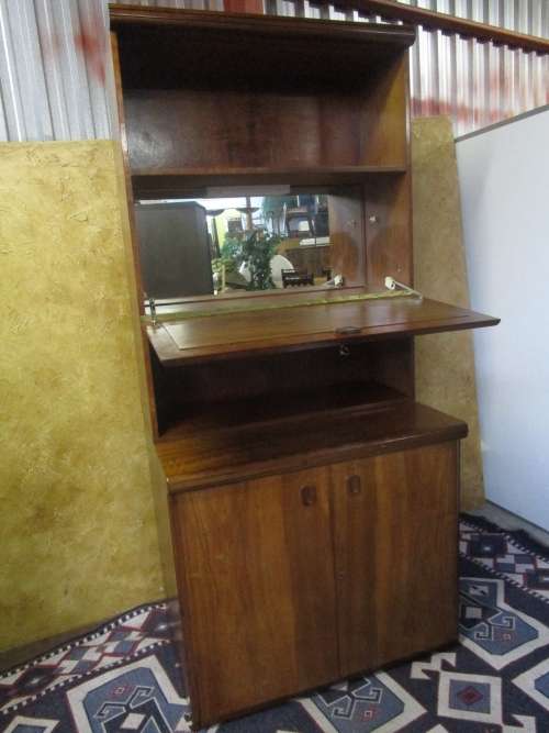 A GORGEOUS LIQOUR CABINET OR WILL LOOK THE PART IN A HOME OFFICE - LOVLEY PIECE TO CHALK PAINT