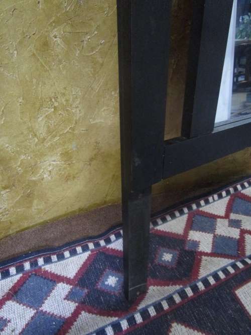 A MARVELOUS VERY LARGE MIRROR - IN A STUNNING DARK FINISHED FRAME