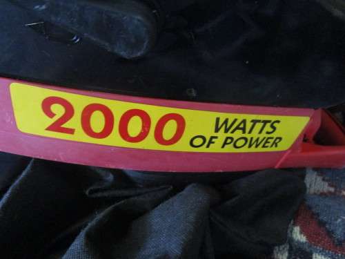 LAWN STAR 2000 WATT BLOWER TESTED AND WORKING