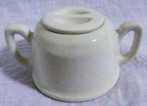 A COLLECTABLE HEAT MASTER / STAY HOT SUGAR BOWL - LOVLEY VINTAGE & SHABBY CHIC DECOR