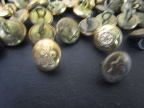 A JOB LOT OF MILITARIA/POLICE BUTTONS ONE BID FOR ALL