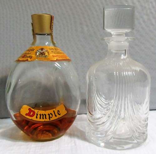 A Beautiful CRYSTAL? Brandy Decanter,Vintage Liquor Decanter,Vodka, Scotch, Wine ,Brandy Decanter