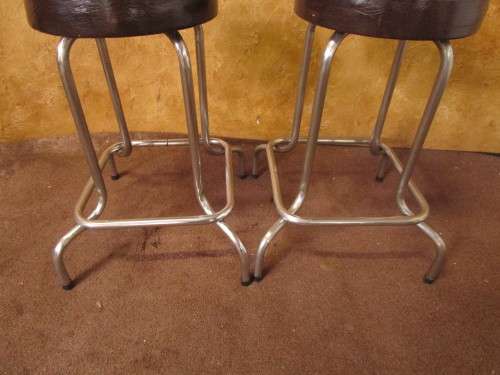 WOW TWO RETRO CHIC VINTAGE STOELS DINER STYLE - BID PER EACH