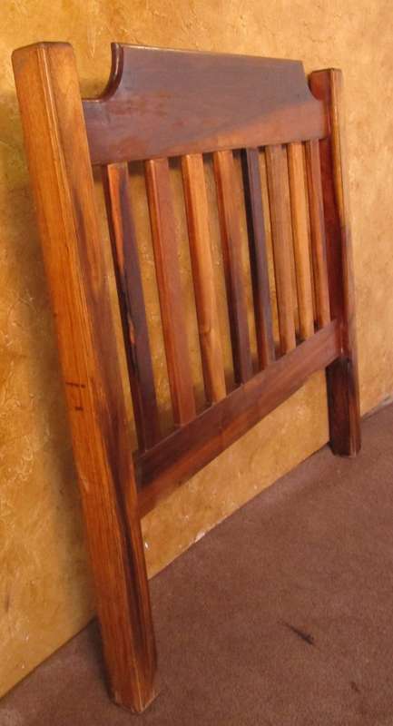 AN EXQUISITE SOLID WOOD SINGLE HEADBOARD WILL LOOK LOVELY IF YOU TURN IT INTO A BENCH