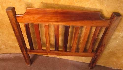 AN EXQUISITE SOLID WOOD SINGLE HEADBOARD WILL LOOK LOVELY IF YOU TURN IT INTO A BENCH