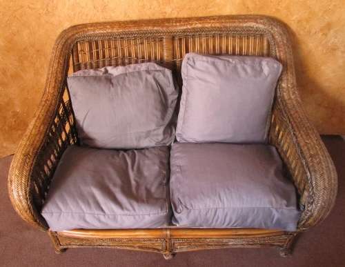 A VERY COMFORTABLE TWO SEATER SOFA COACH  FOR THE GARDEN OR PATIO
