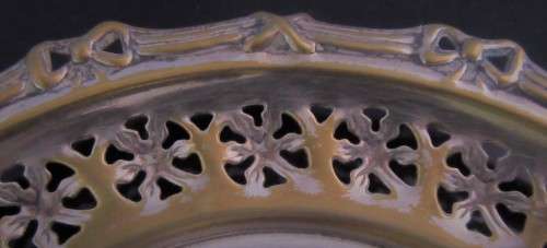 A lovely Silver plated tray on Brass. The Brass starts to show fantastic Patina with a ornate scrole