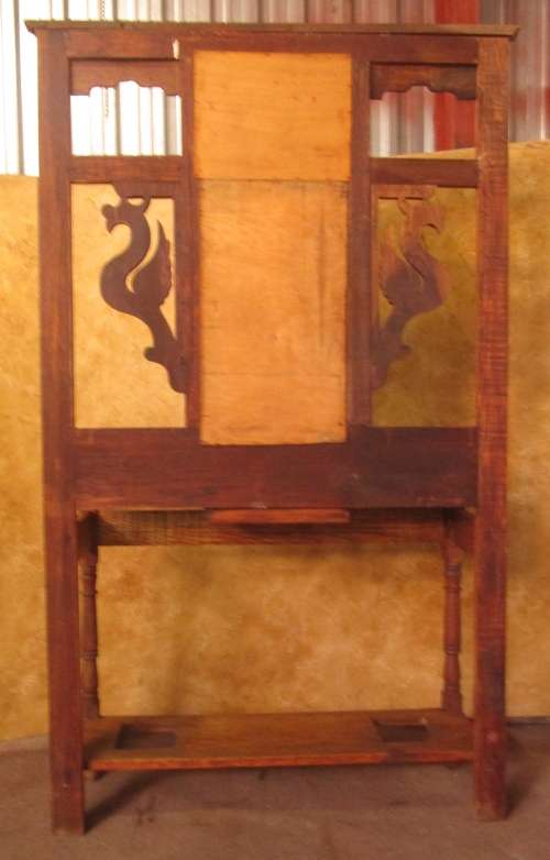 AN EXQUISITE ANTIQUE  HALL STAND & HAT STAND - STUNNING CARVINGS AND BEAUTIFUL DETAIL TO THIS PIECE