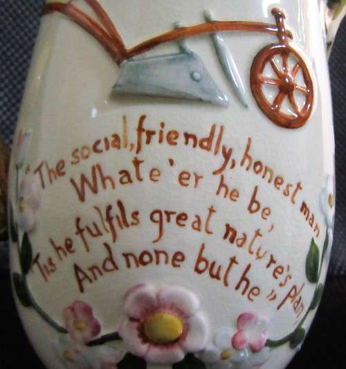 Being offered is a marvelous English pitcher marked 1045-2 MADE IN ENGLAND BESWICK ENGLAND.