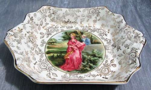 This is a lovely  dish by James Kent Longton Romance beautiful roses and a gilt chintz pattern
