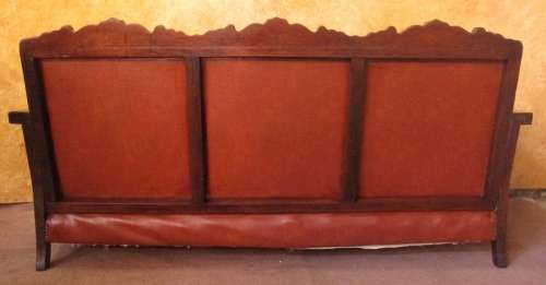 A MARVELOUS 3 SEATER SOLID IMBUIA COUCH