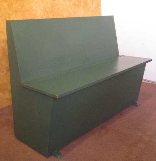 THIS IS A FANTASTIC TABLE WITH TO BENCHES WITH STORAGE SPACE - ADD TWO CHAIRS FOR A SIX SEATER