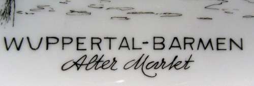 A COLLECTABLE WUPPERTAL - BARMEN - ALTER MARLET 1849 - UHLENNORST - PLATE