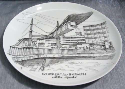A COLLECTABLE WUPPERTAL - BARMEN - ALTER MARLET 1849 - UHLENNORST - PLATE