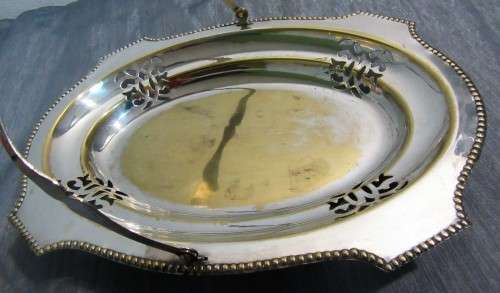 A Marvelous Vintage Silver Plate EPNS footed Fruit or Cake Basket